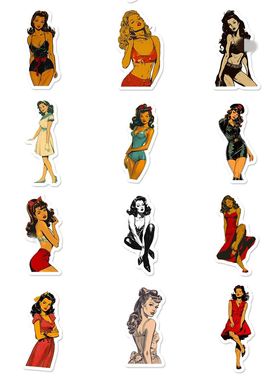 100 pcs Sexy Stickers Sexy Girl Stickers Stickers