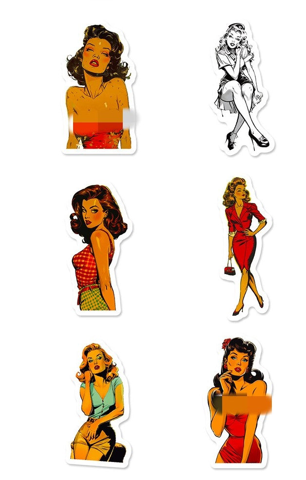 100 pcs Sexy Stickers Sexy Girl Stickers Stickers