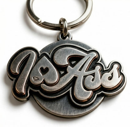 Signature" Metal Keychain