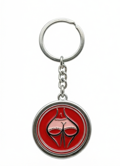 Playful Types Heart Keychain