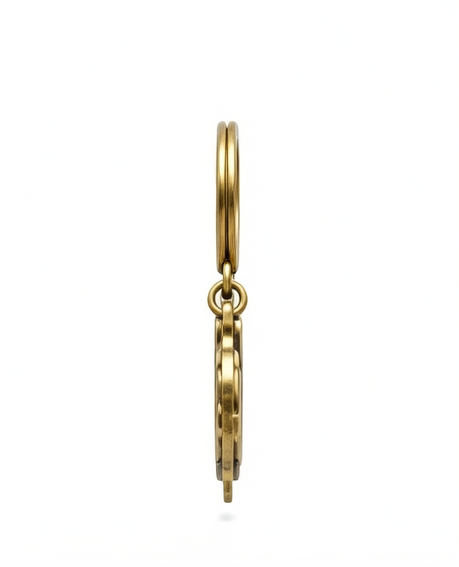 Vintage "Signature" Brass Keychain