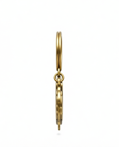 Vintage "Signature" Brass Keychain