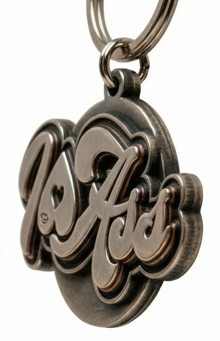 Signature" Metal Keychain