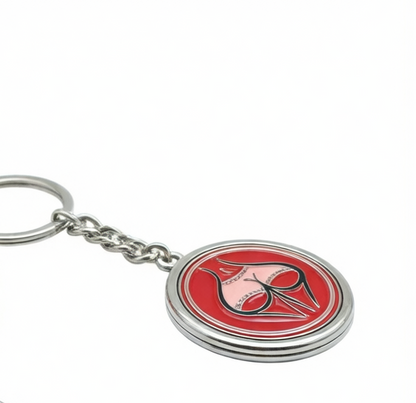 Playful Types Heart Keychain
