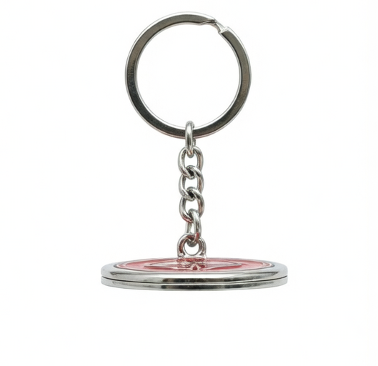 Playful Types Heart Keychain