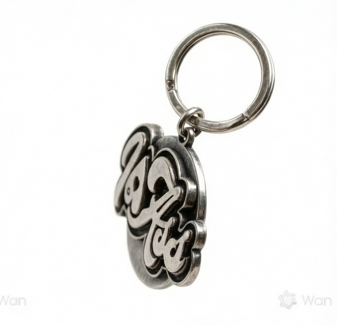 Signature" Metal Keychain