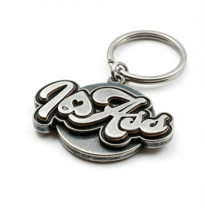 Signature" Metal Keychain