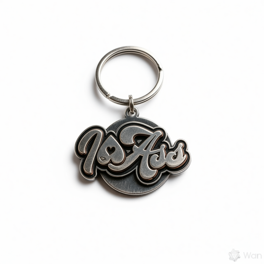 Signature" Metal Keychain