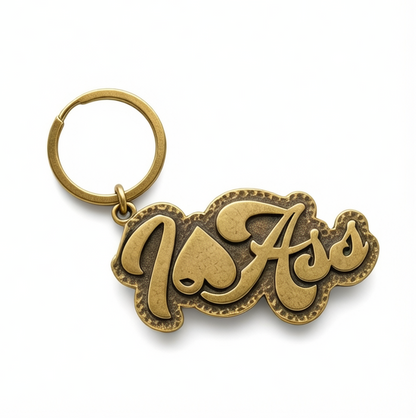 Vintage "Signature" Brass Keychain