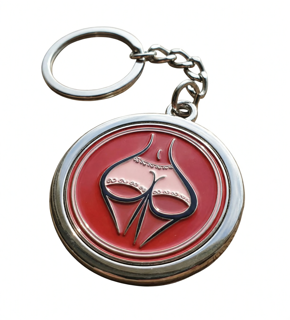 Playful Types Heart Keychain